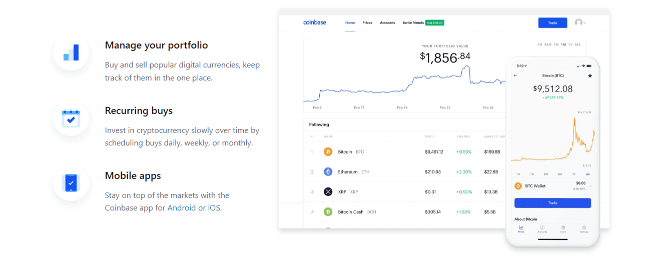 Coinbase Screen