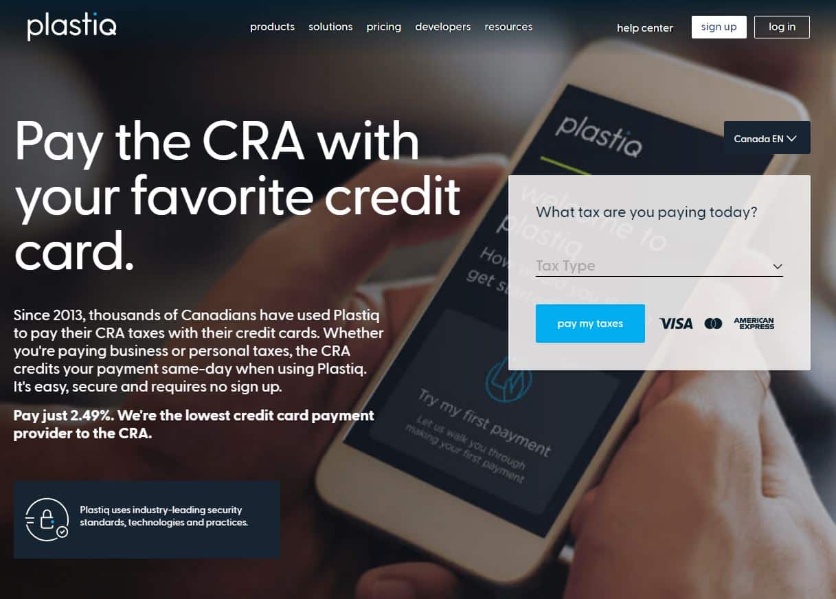 Plastiq to pay taxes with a credit card