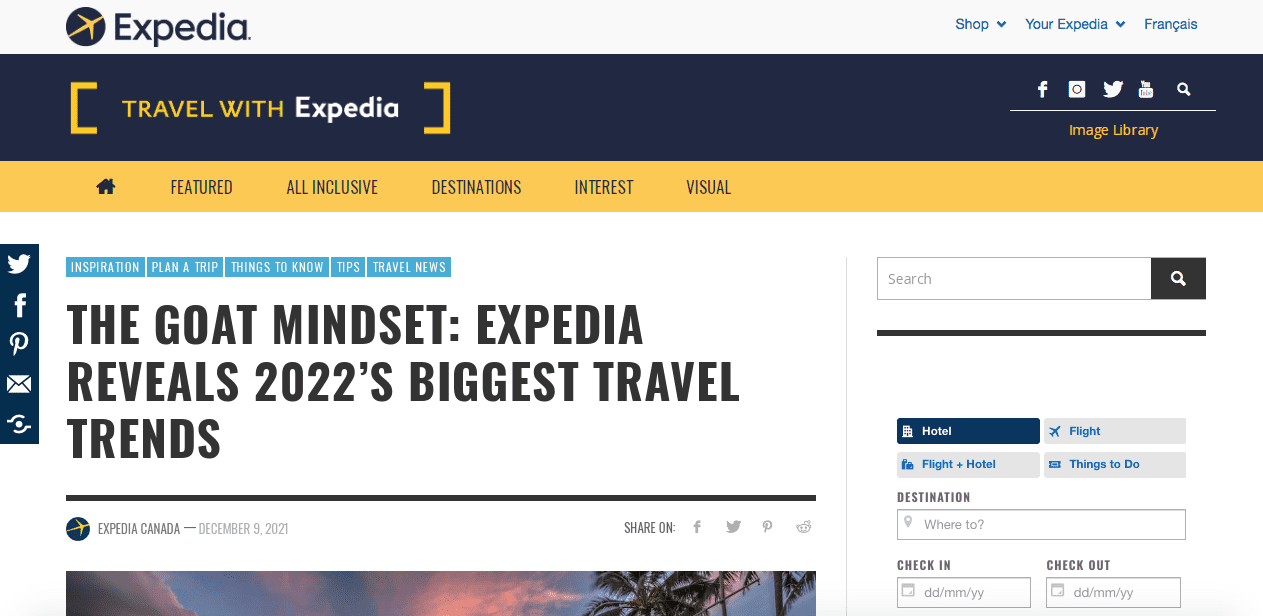 expedia blog