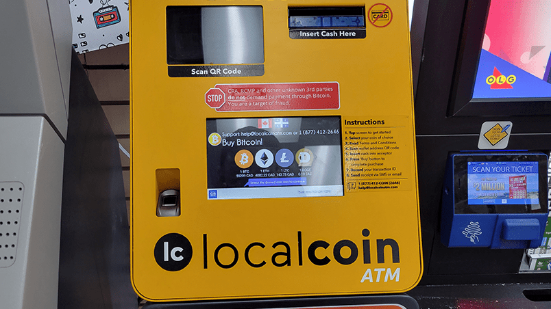 select coin at localcoin atm