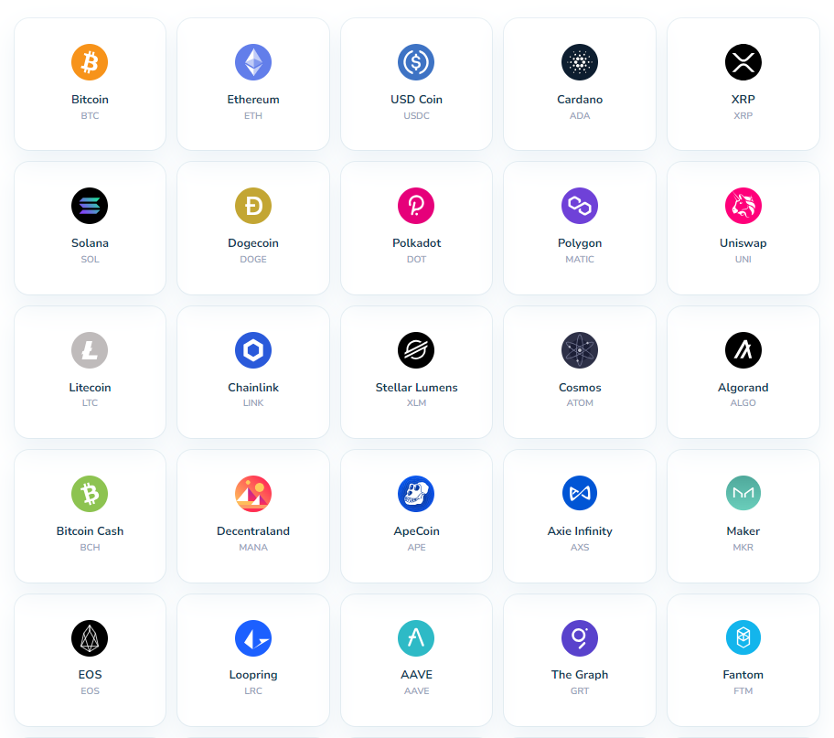 Bitbuy vs Coinbase. Some coins offered on Bitbuy